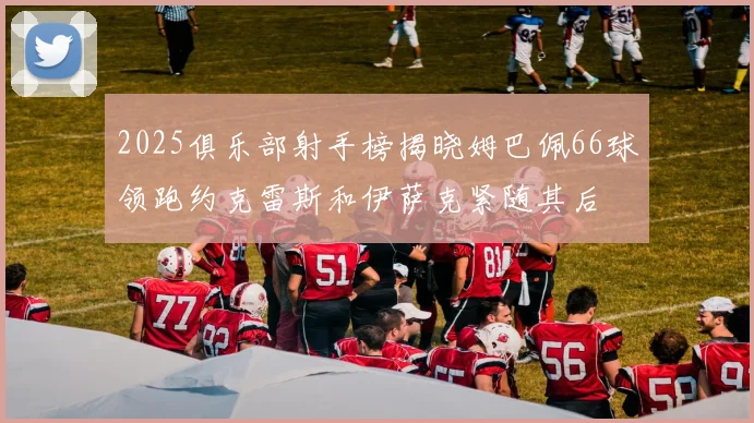 2025俱乐部射手榜揭晓姆巴佩66球领跑约克雷斯和伊萨克紧随其后
